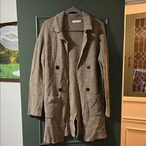 Women's Brown Cardigan Sweater